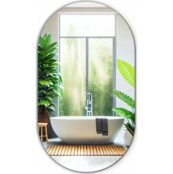 Zrcadlo Krásné Závěsné zrcadlo na Zeď Glamour Loft Oválné