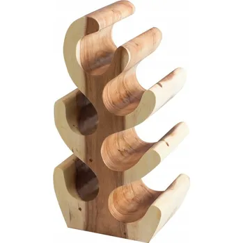 Stojan na víno Dekoria Stojan na víno Depok 49,5 cm, přírodní