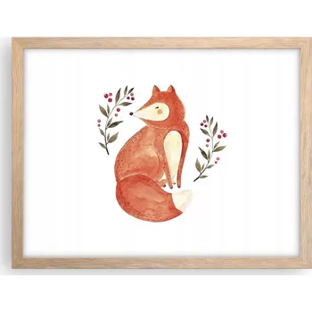 Obraz Obraz plakát v rámu světlý dub do obýváku 40x30 pro děti foto na zeď