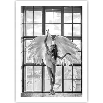 Obraz Plakát bez rámu do obýváku ložnice 50x70 žena moderní módní obraz