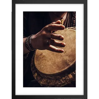 Obraz Obraz plakát v černém rámu do obýváku 30x40 hudba foto plakáty na zeď