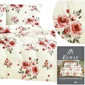 Povlečení Povlečení 200x220 3 dílů bavlněný satén 2x povlak na polštář 70x80 ELWAY komplet