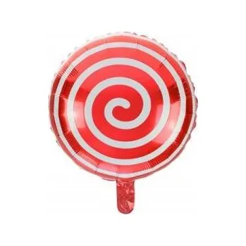 Balónek Foliový balónek lízátko červený bonbón Lillipop 45c