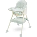 Jídelní židlička BABY MIX NORA UNI Světle zelená, Bílá