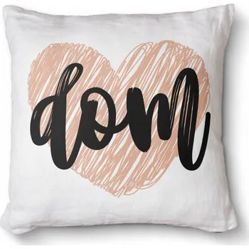 Obraz Měkký foto polštář s s potiskem jako dárek 40x40 cm - Domov srdce