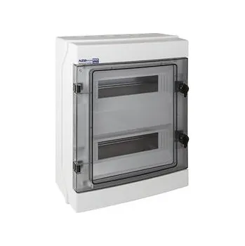 Rozvaděč ELEKTRO-PLAST Rozvaděč RH-24 NEO pro fotovoltaiku plast. / IP65 / 1000V DC / 500V AC / 2x12 nástěnný / průhledné dveře