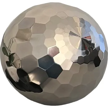 Obraz KOVOVÁ KOULE STŘÍBRNÁ DEKORACE 15 CM