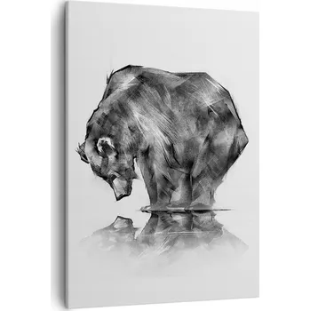 Obraz Obraz na plátně do obýváku ložnice 50x70 abstrakce obrazy na zeď