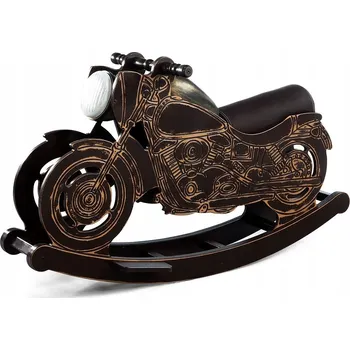 Houpací kůň Houpací motorka na dřevěných lyžinách - houpací houpačka - dárek