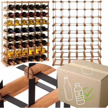 Stojan na víno Stojan na víno RW-8 6x8 regál olejovaný na 48 lahví
