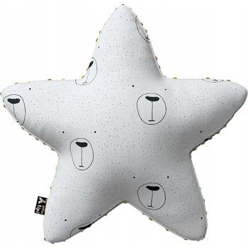 Polštář Žlutý Tipi Polštář Lucky Star z minky 500-06