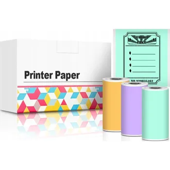 Příslušenství pro čtečku elektronické knihy Barevná termální fólie pro Phomemo T02, 50 mm x 3,5 m