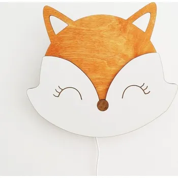 Lampička Nástěnná lampa woodwedding.pl s integrovaným LED zdrojem, červená