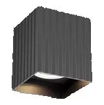 Redo Stropní hranaté svítidlo Delphi, v. 10 cm, 1x7W Barva: Černá