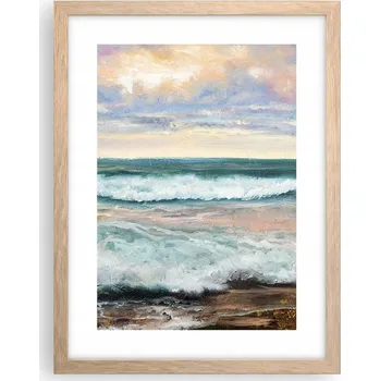 Obraz Obraz plakát v rámu světlý dub do obýváku 30x40 krajina plakáty na zeď