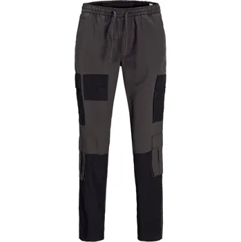 Pánské kalhoty Jack and Jones Cargo Trousers Black M