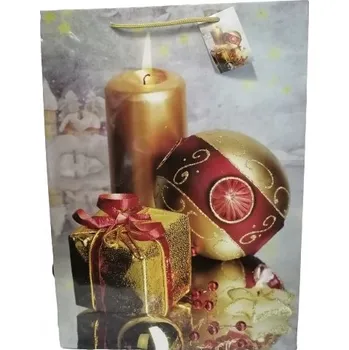 Dárková taška DÁRKOVÁ TAŠKA XL VÁNOČNÍ Mikuláš ozdobná