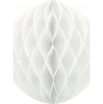 Obraz Papírová koule XL velká 40 cm BÍLÁ honeycomb svatební