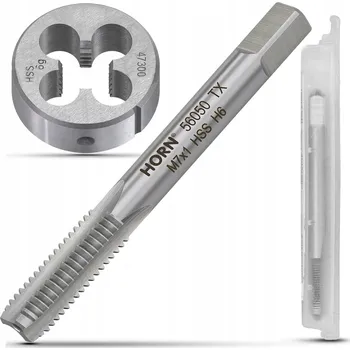 Závitořezný nástroj Závitník ruční M7x1 DIN-352/1P + Závitové očko M7x1