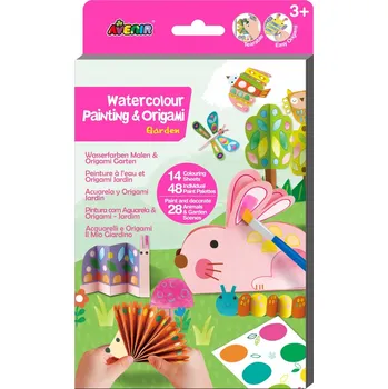 kreativní sada Kreativní sada 2 v 1 - Malování a Origami - Zahrada