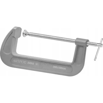 Truhlářská svěrka ŠROUBOVÁ SVĚRKA 8" 200 x 100 mm TYP C TRUHLÁŘSKÁ ZÁMEČNICKÁ MODELÁŘSKÁ