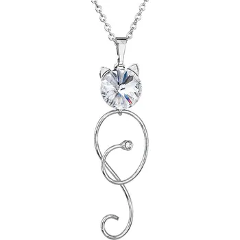 Náhrdelník Náhrdelník Kočka Crystal SWAROVSKI
