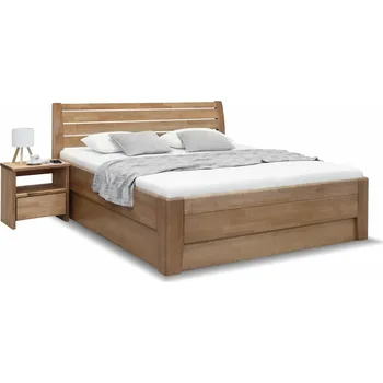 Postel Postel dvoulůžko s úložným prostorem Concepta, masiv buk