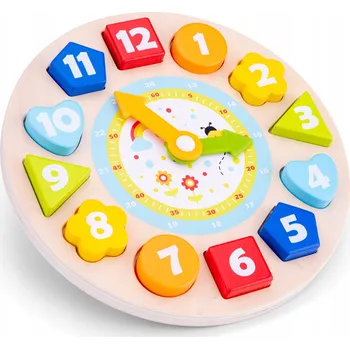 Dřevěná hračka NEW CLASSIC TOYS PUZZLE HODINY