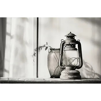 Plakát Plakát Lampa ve stínech bez rámu 91,5 x 60 cm