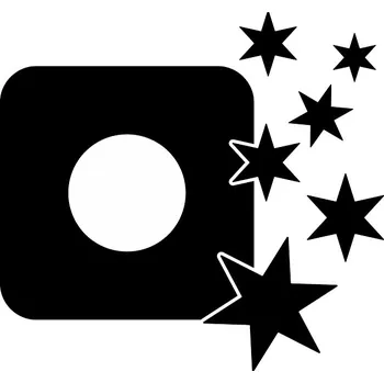 Obraz Samolepka pod vypínač 20x21cm Vypínač Černá WŁ040