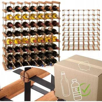 Stojan na víno Stojan na víno RW-8 7x8 regál olejovaný na 56 lahví