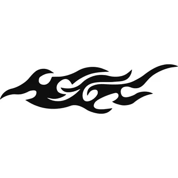 Samolepicí dekorace na vozidlo SAMOLEPKA NA AUTO PLAMENY oheň FIRE 30x8,5 cm