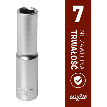 Klíč Nástrčný klíč 1/4" prodloužený, 7 mm MJW