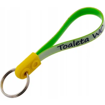 PŘÍVĚSEK NA KLÍČE NA POPRUHU - TOALETA WC