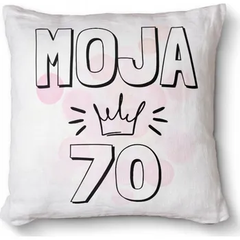 Obraz Pohodlný foto polštář s s potiskem jako dárek 40x40 - Moje 70