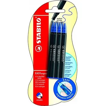 NÁPLŇ DO PERA STABILO EASY START, modrá, 6 kusů
