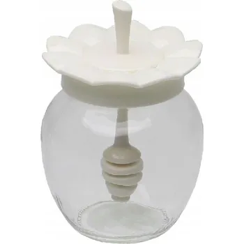 Dóza na potraviny SKLENĚNÁ NÁDOBA NA MED HONEY-0,37L