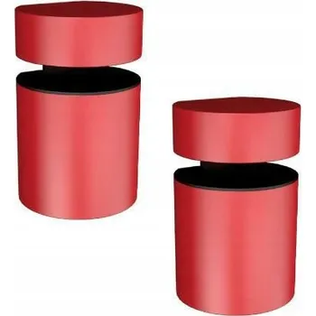 police Červená podpěra pro skleněné police BASKET3, 2 ks