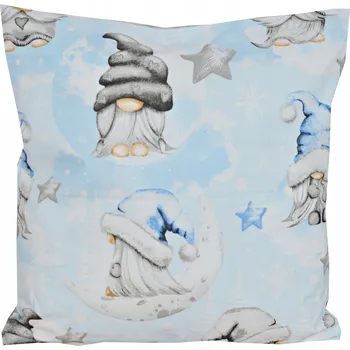 Povlak na dekorativní polštářek VÁNOČNÍ POVLAK NA POLŠTÁŘ 40x40 JASIEK NA POLŠTÁŘ BAVLNA NA SPANÍ SKŘÍTKA