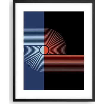 Obraz Obraz plakát na zeď v černém rámu 40x50 abstrakce plakáty do obýváku