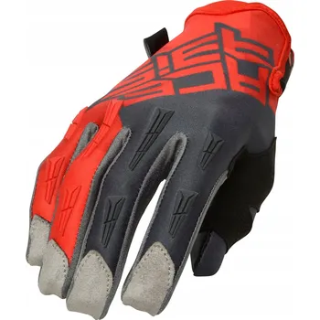 Moto rukavice Acerbis MX X-H rukavice červeno-šedé ProMX # L