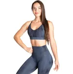 Better Bodies HIGH LINE SHORT TOP SKY BLUE GRUNGE – sportovní podprsenka Better Bodies modrá grunge Velikost: S