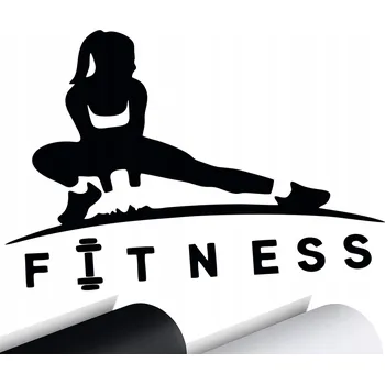 Samolepicí dekorace na vozidlo SAMOLEPKA na auto FITNESS Žena WORKOUT 10x15 cm