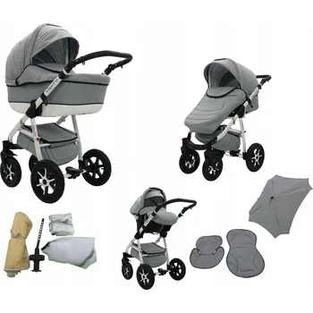 Kočárek Multifunkční kočárek Karex 3v1 hliníkový s korbičkou a sportovní sedačkou