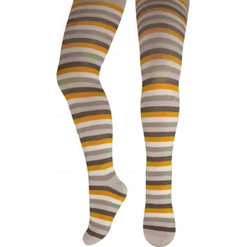 Dívčí oblečení Milusie dětské punčocháče šedé bavlna velikost 110