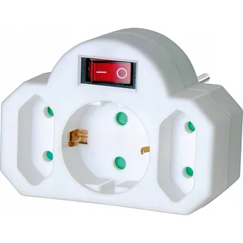 Elektrická zásuvka Brennenstuhl Elektrický Elektrická Zásuvka rozbočka bílý