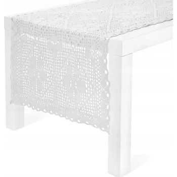 ubrus Běhoun bílý 120 x 40 cm