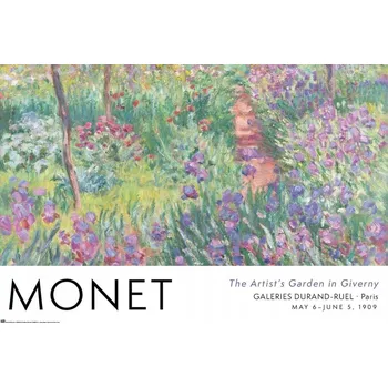 Obraz Plakát Monet Zahrada v Giverny bez rámu 91,5 x 61 cm