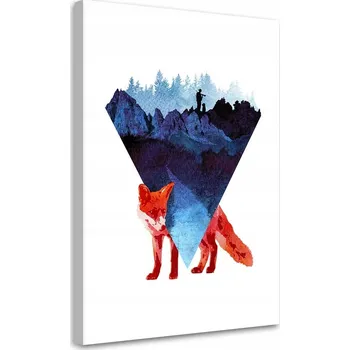 Obraz Obraz na plátně Skrytá liška 80x120