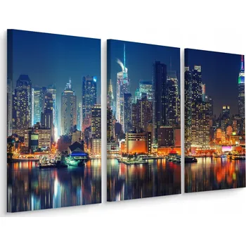 Obraz Obraz Canvas panorama NYC Triptych Dekor 3D 60x40